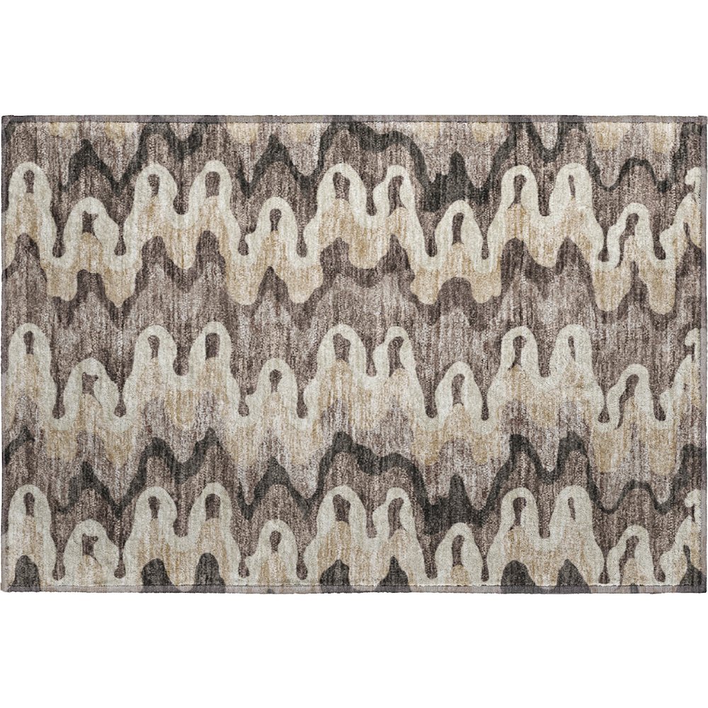 Premium Machine Washable Mayfield AMF750 Taupe 1'8" x 2'6" Rug. Picture 1