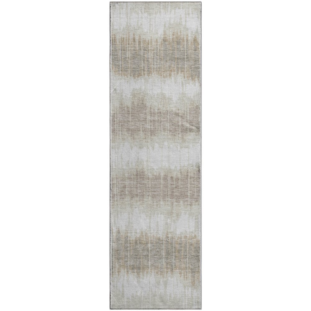 Premium Machine Washable Mayfield AMF755 Ivory 2'3" x 7'6" Runner Rug. Picture 1