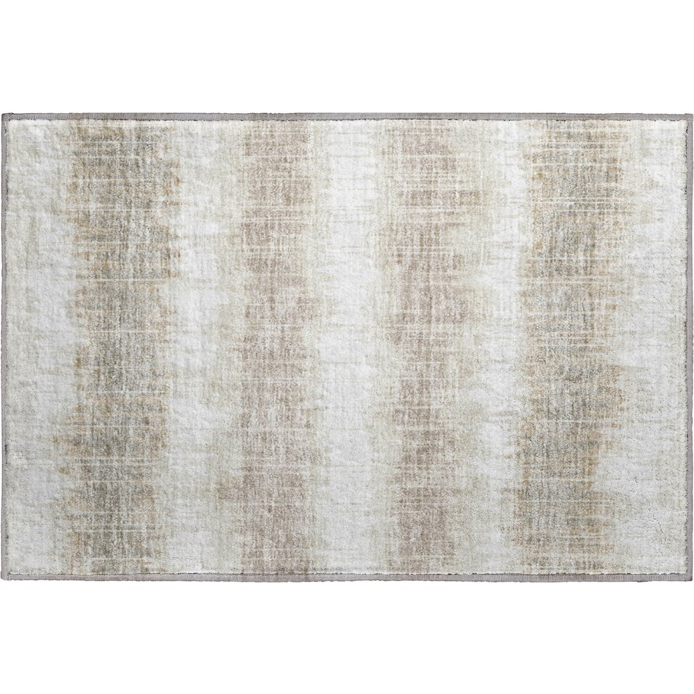 Premium Machine Washable Mayfield AMF755 Ivory 1'8" x 2'6" Rug. Picture 1
