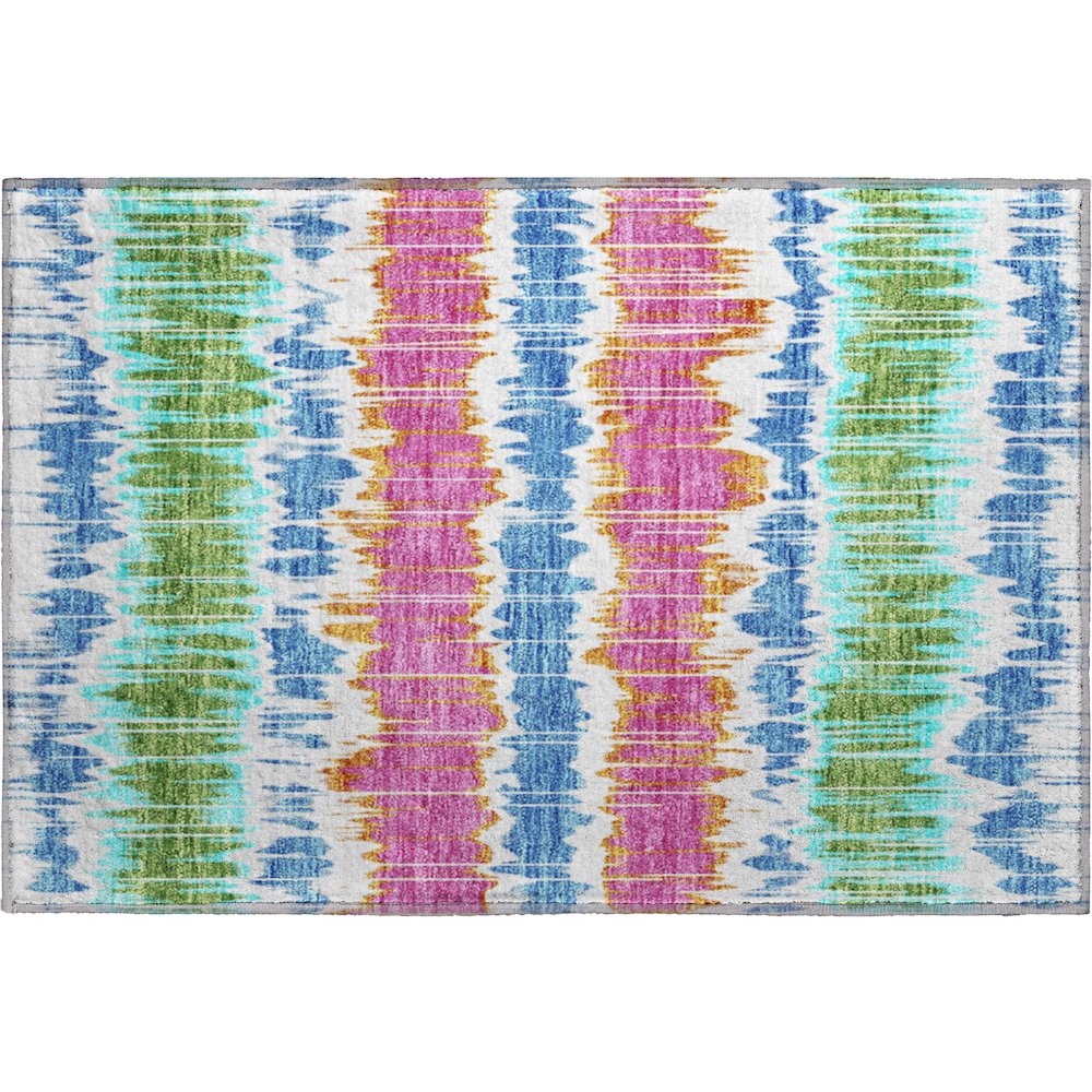 Premium Machine Washable Mayfield AMF755 White 1'8" x 2'6" Rug. Picture 1