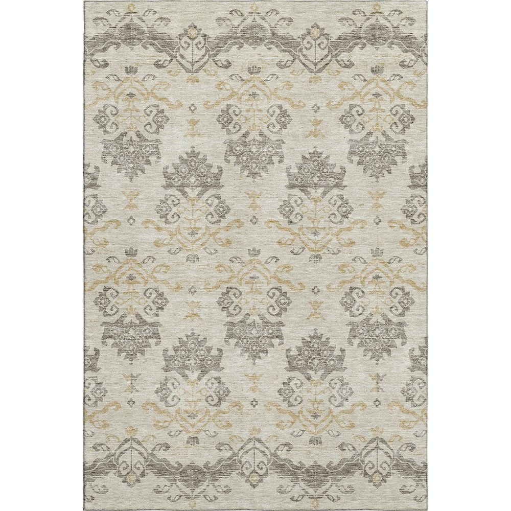 Premium Machine Washable Mayfield AMF759 Beige 2'6" x 3'10" Rug. Picture 1