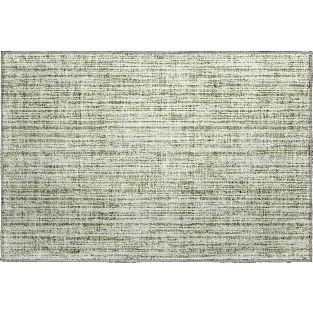 Premium Machine Washable Mayfield AMF760 Green 1'8" x 2'6" Rug. Picture 1