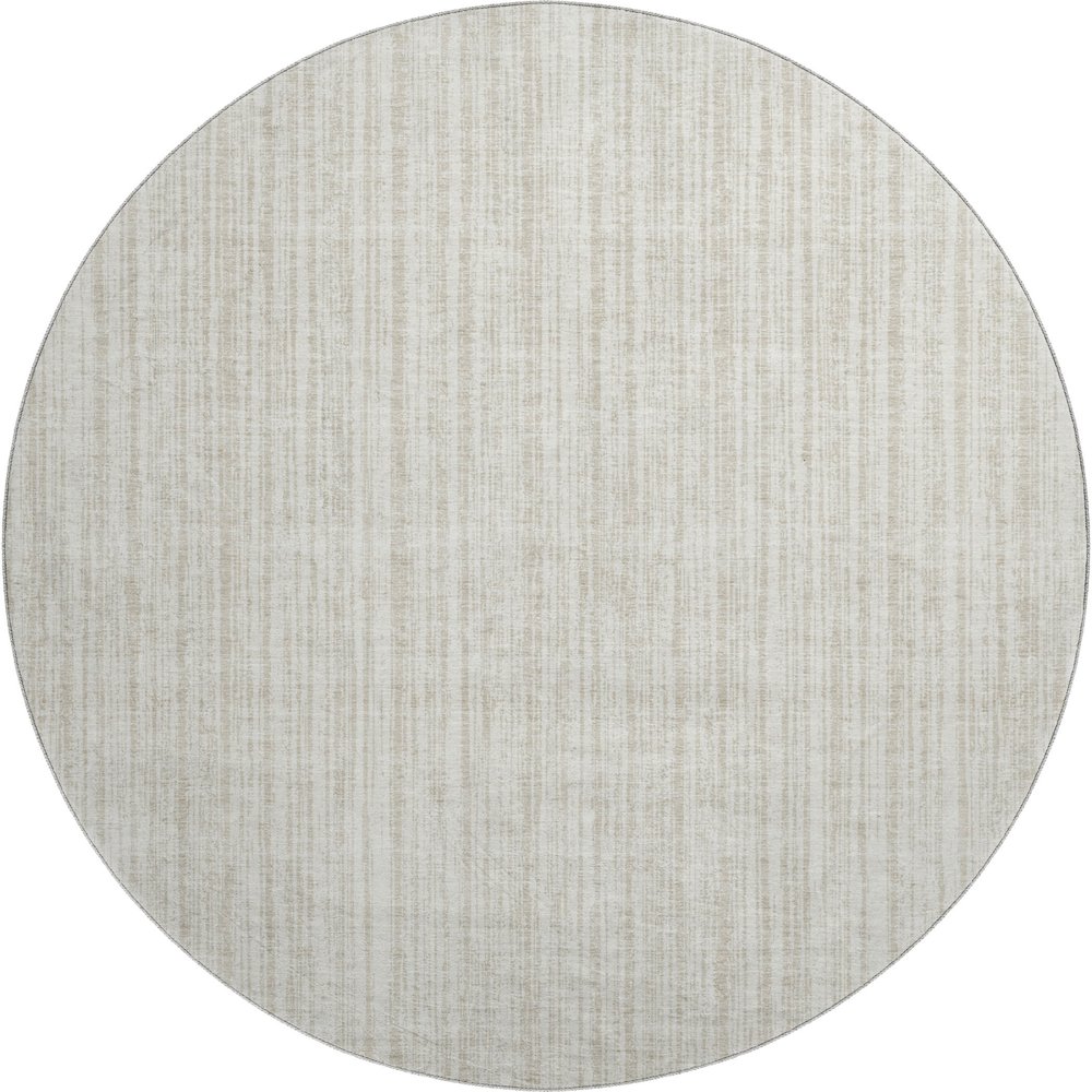 Premium Machine Washable Mayfield AMF760 Ivory 8' x 8' Round Rug. Picture 1