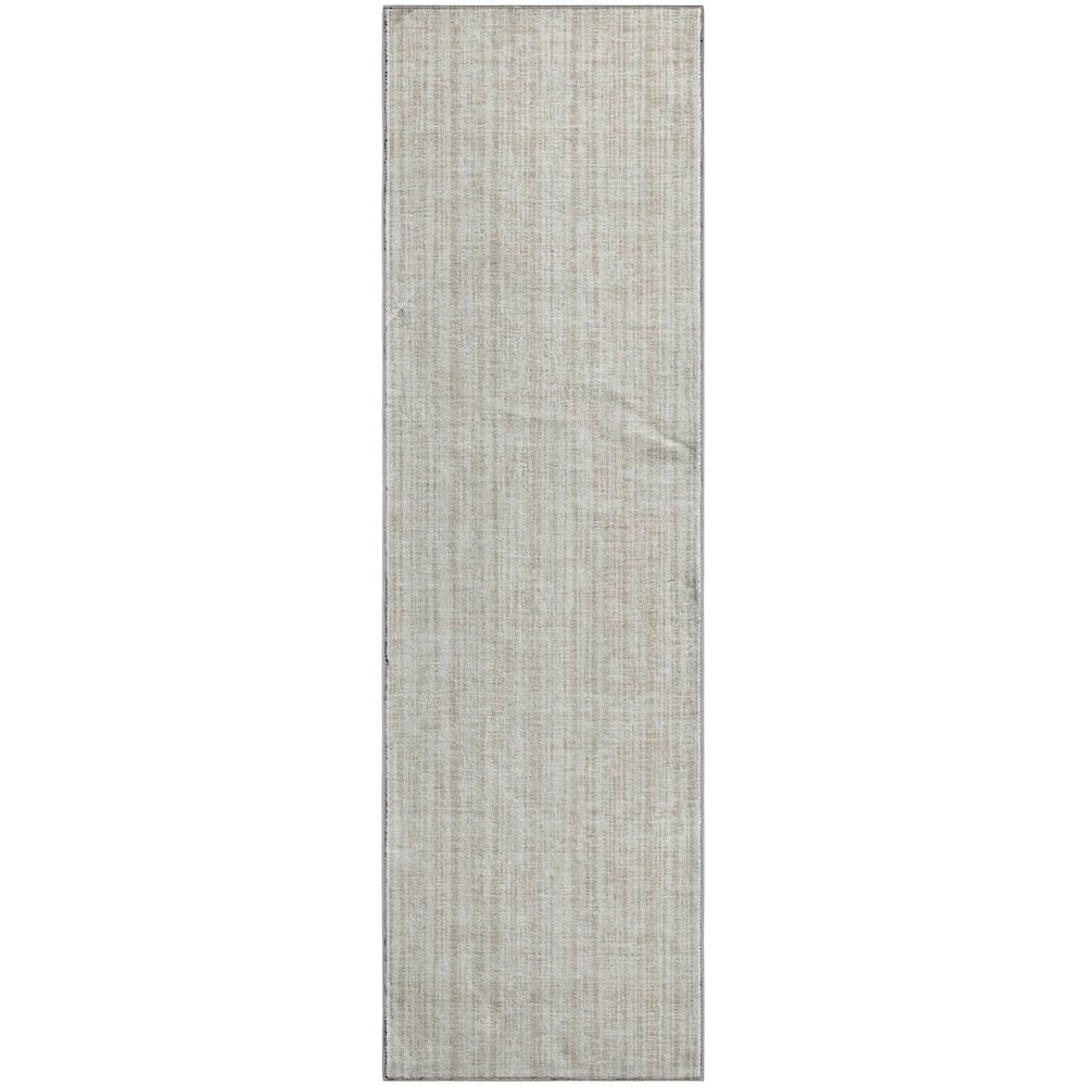 Premium Machine Washable Mayfield AMF760 Ivory 2'3" x 7'6" Runner Rug. Picture 1