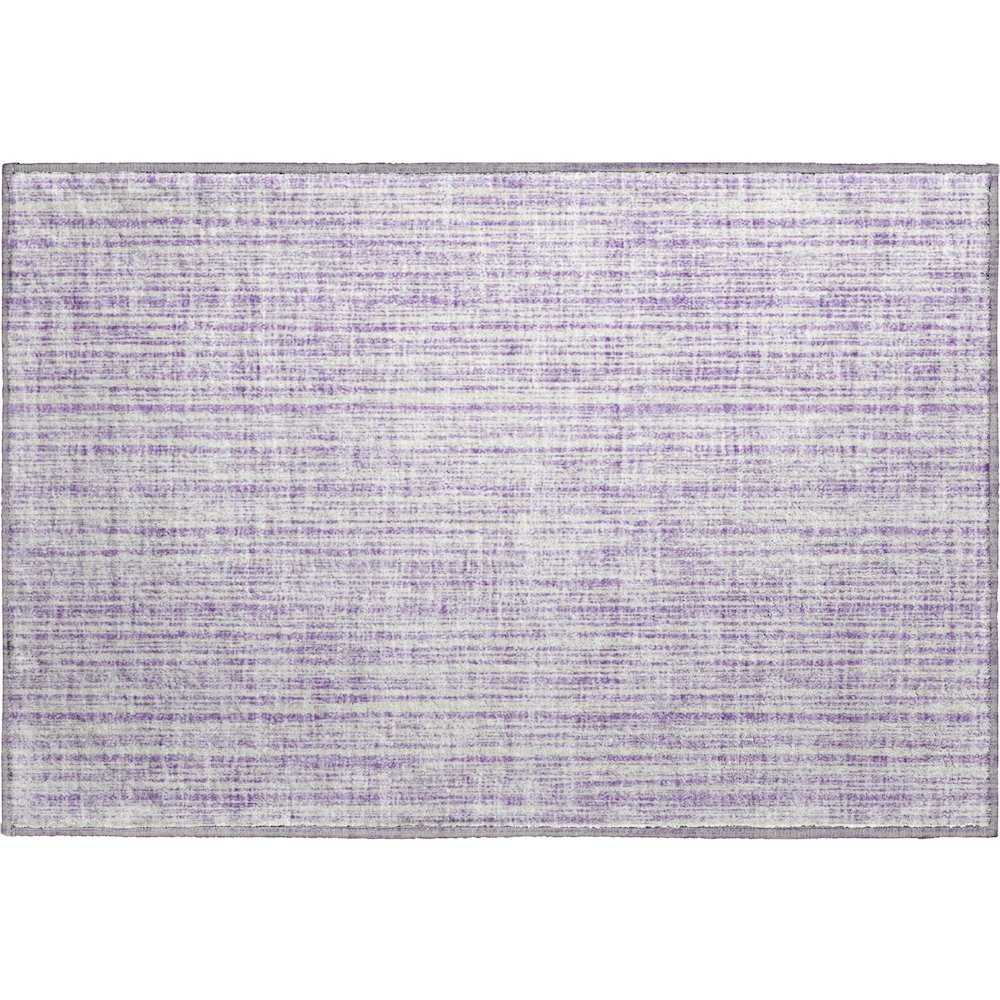 Premium Machine Washable Mayfield AMF760 Lavender 1'8" x 2'6" Rug. Picture 1