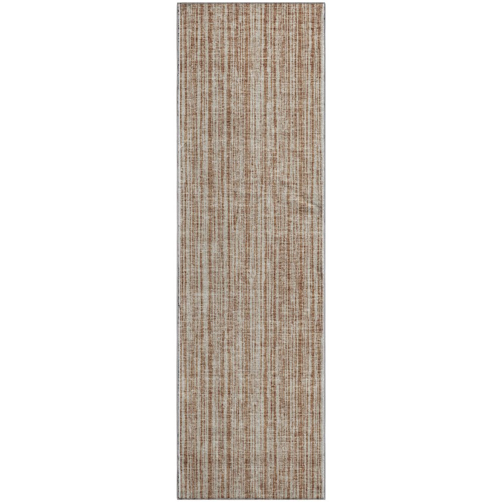Premium Machine Washable Mayfield AMF760 Paprika 2'3" x 7'6" Runner Rug. Picture 1