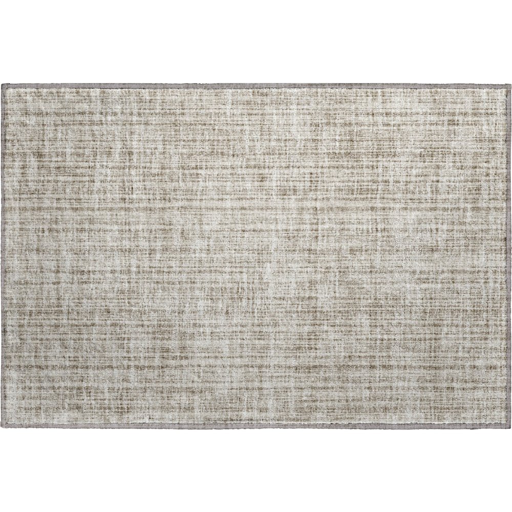 Premium Machine Washable Mayfield AMF760 Taupe 1'8" x 2'6" Rug. Picture 1