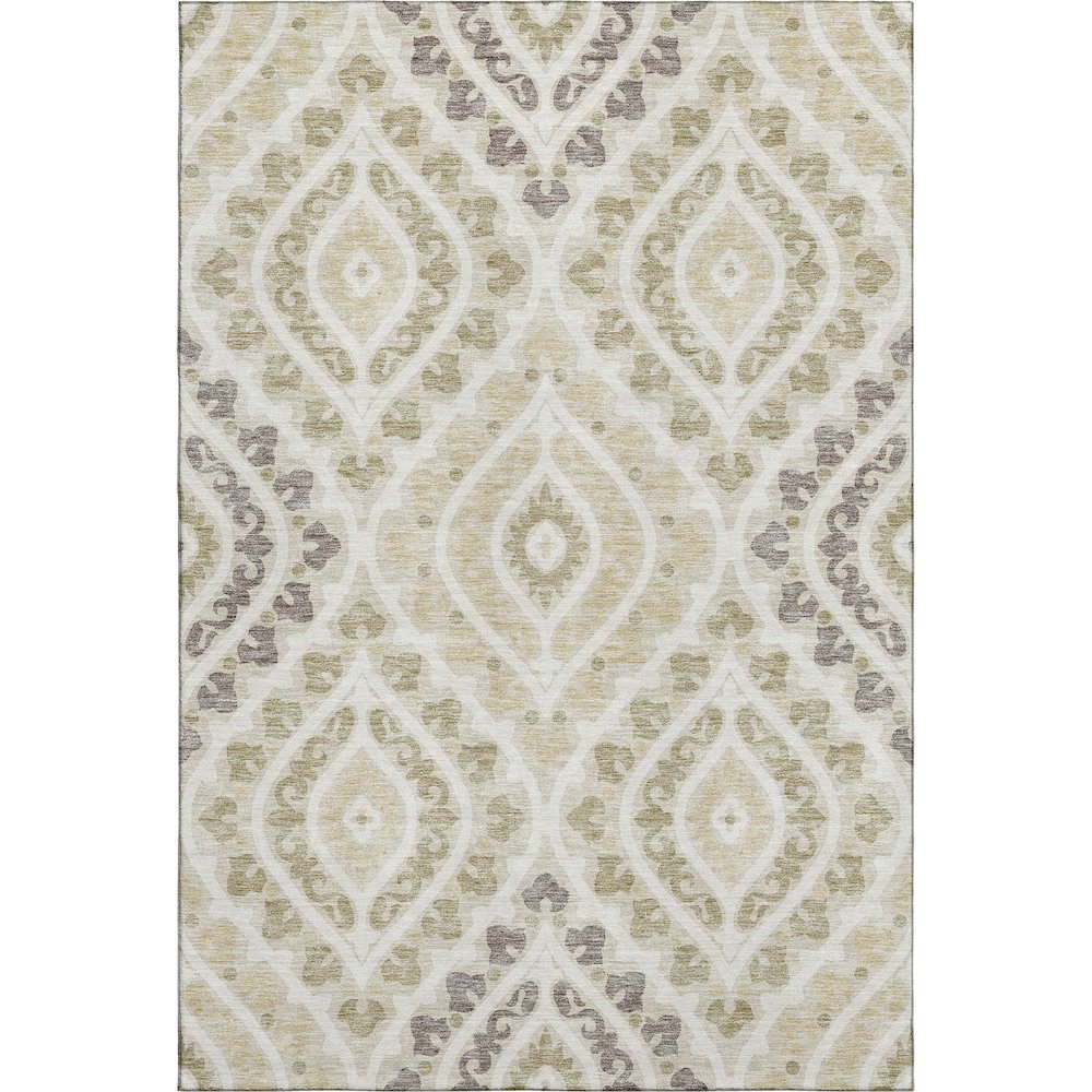 Premium Machine Washable Mayfield AMF761 Beige 2'6" x 3'10" Rug. Picture 1