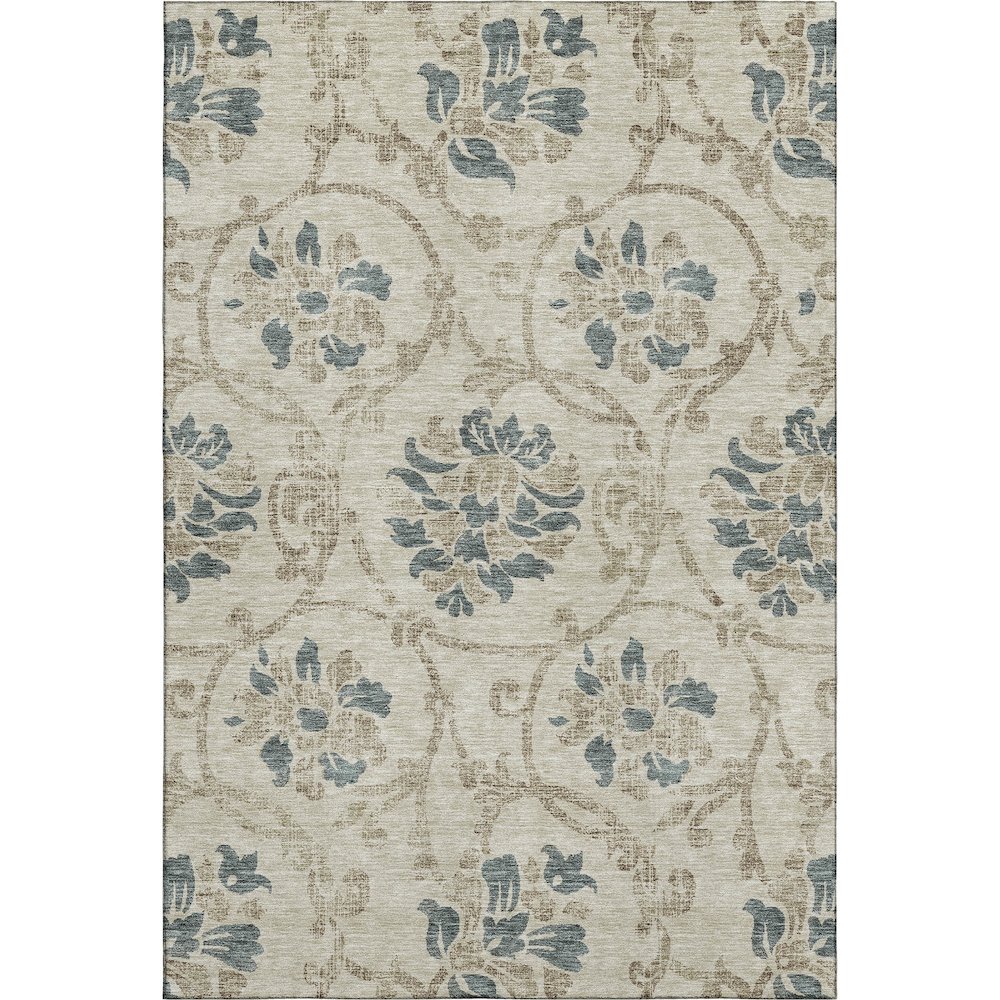 Premium Machine Washable Mayfield AMF762 Beige 2'6" x 3'10" Rug. Picture 1