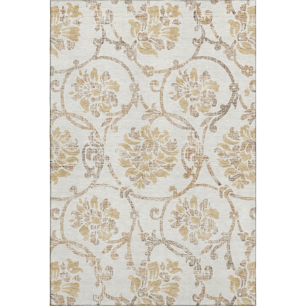 Premium Machine Washable Mayfield AMF762 Ivory 2'6" x 3'10" Rug. Picture 1