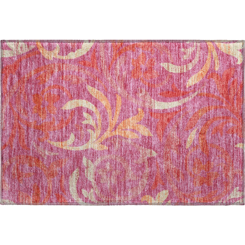 Premium Machine Washable Mayfield AMF764 Blush 1'8" x 2'6" Rug. Picture 1