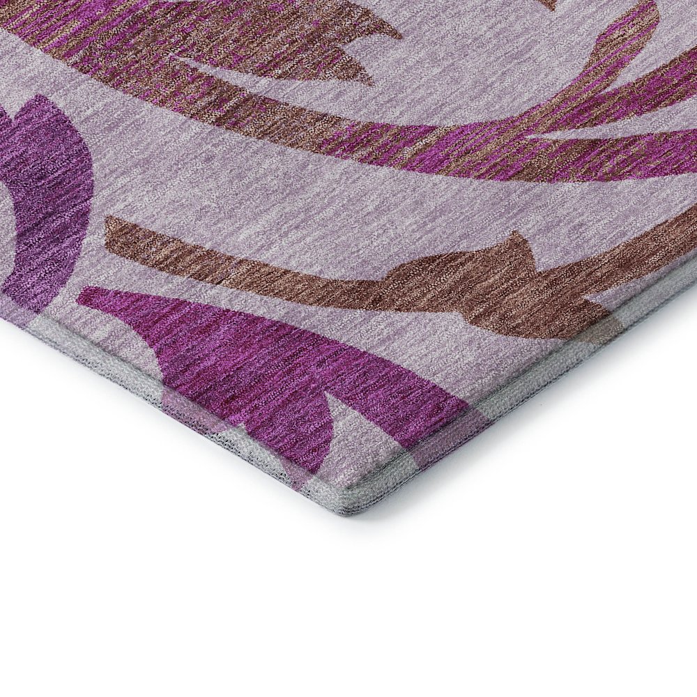 Premium Machine Washable Mayfield AMF764 Lavender 1'8" x 2'6" Rug. Picture 3