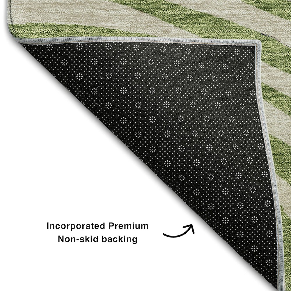 Premium Machine Washable Mayfield AMF765 Beige 1'8" x 2'6" Rug. Picture 2