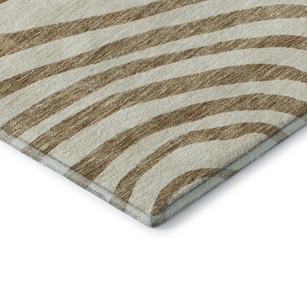 Premium Machine Washable Mayfield AMF765 Gold 1'8" x 2'6" Rug. Picture 3