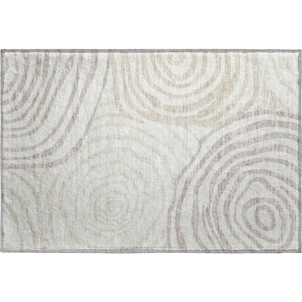 Premium Machine Washable Mayfield AMF765 Ivory 1'8" x 2'6" Rug. Picture 1