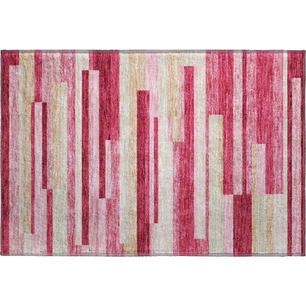 Premium Machine Washable Mayfield AMF766 Blush 1'8" x 2'6" Rug. Picture 1
