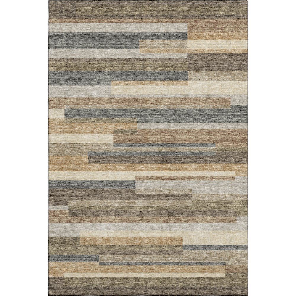 Premium Machine Washable Mayfield AMF766 Taupe 2'6" x 3'10" Rug. Picture 1