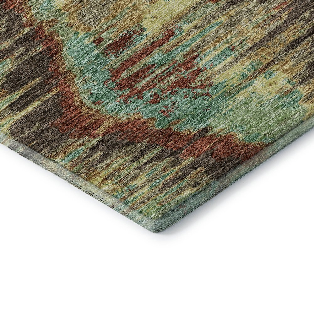 Premium Machine Washable Mayfield AMF767 Fudge 1'8" x 2'6" Rug. Picture 3
