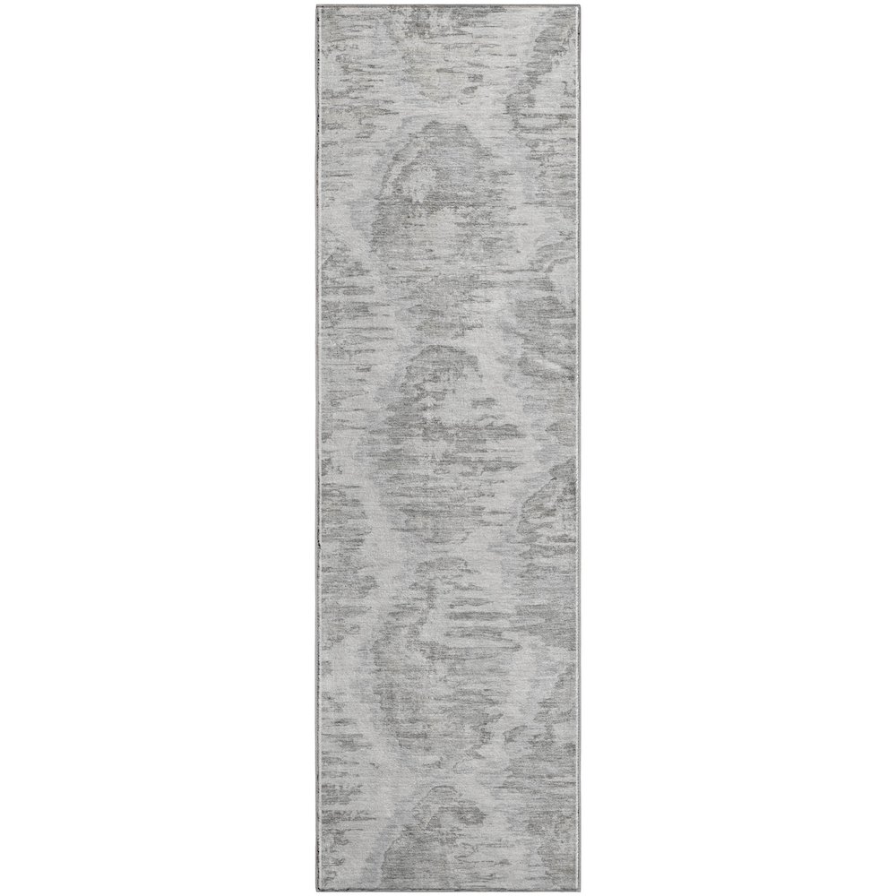 Premium Machine Washable Mayfield AMF767 Ivory 2'3" x 7'6" Runner Rug. Picture 1