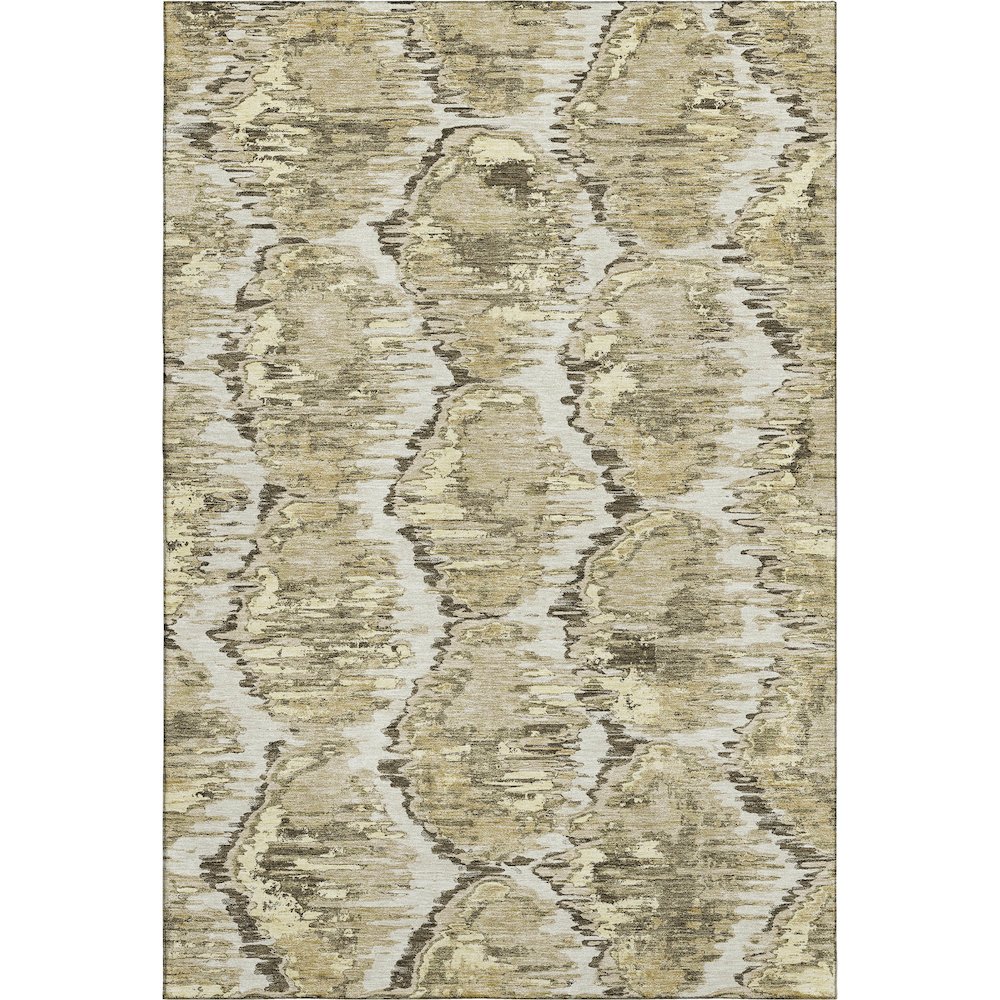 Premium Machine Washable Mayfield AMF767 Taupe 2'6" x 3'10" Rug. Picture 1