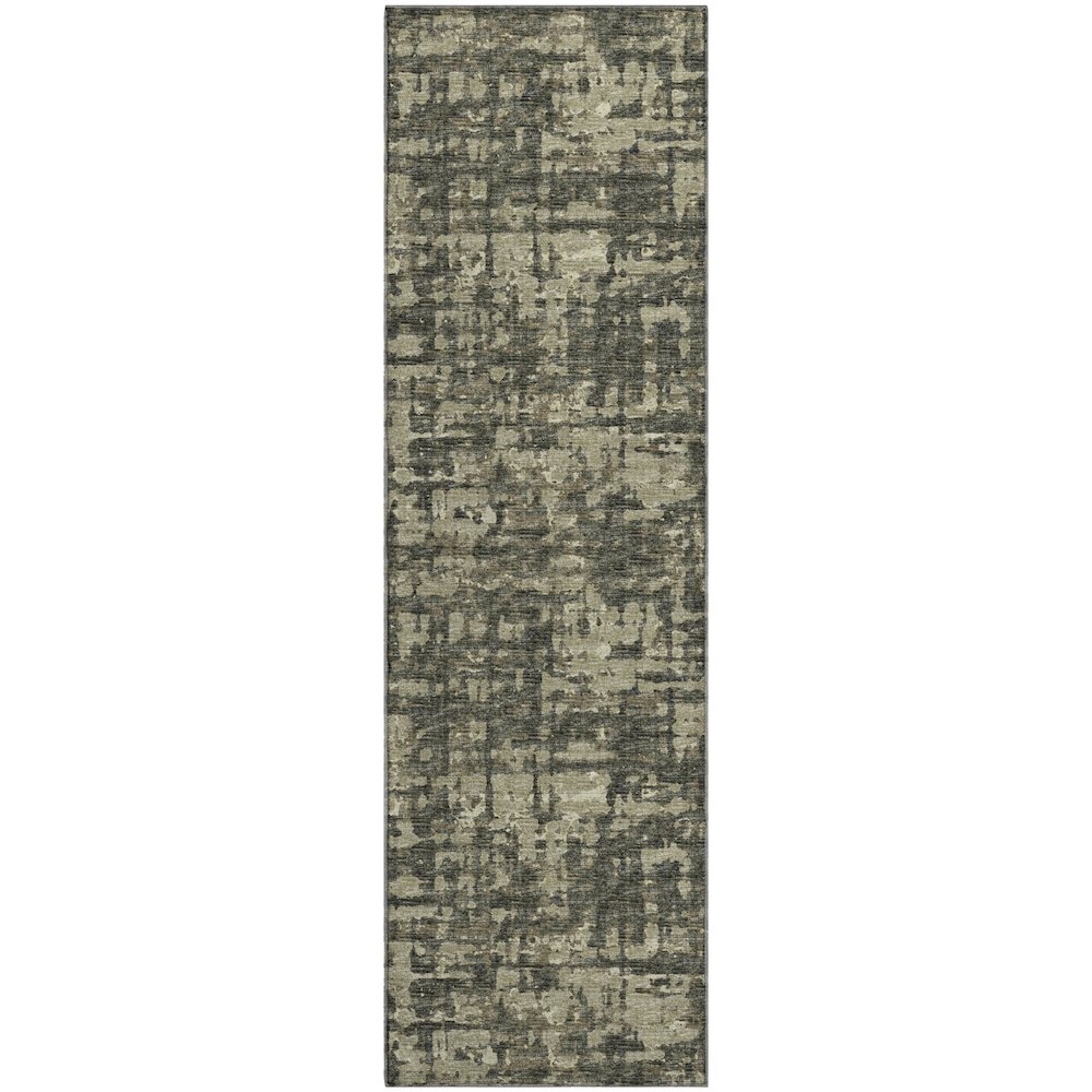 Premium Machine Washable Mayfield  Earth 2'3" x 7'6" Runner Rug. Picture 1