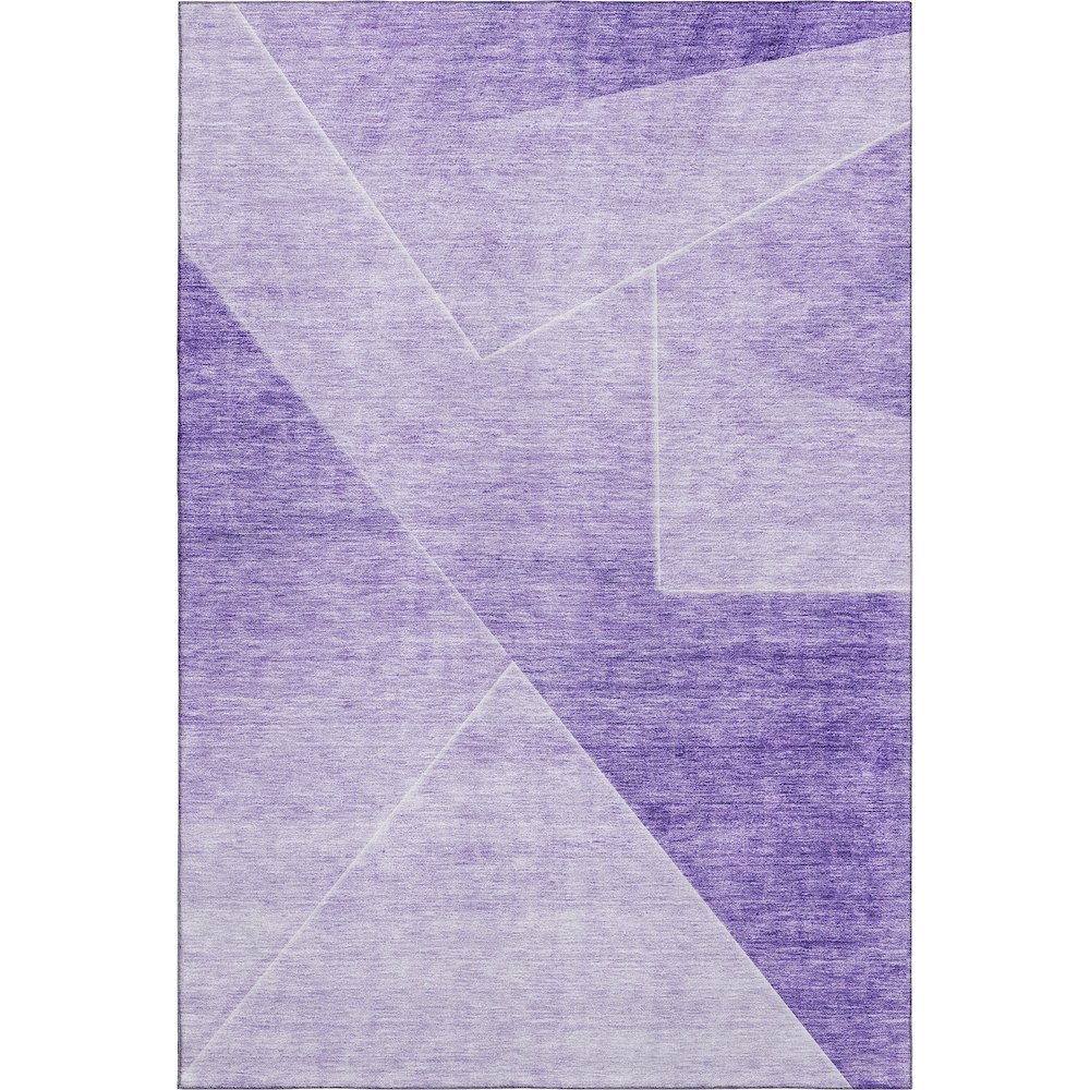 Premium Machine Washable Mayfield AMF779 Purple 2'6" x 3'10" Rug. Picture 1