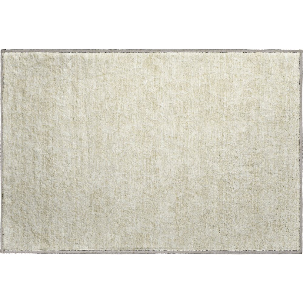 Premium Machine Washable Mayfield AMF782 Ivory 1'8" x 2'6" Rug. Picture 1