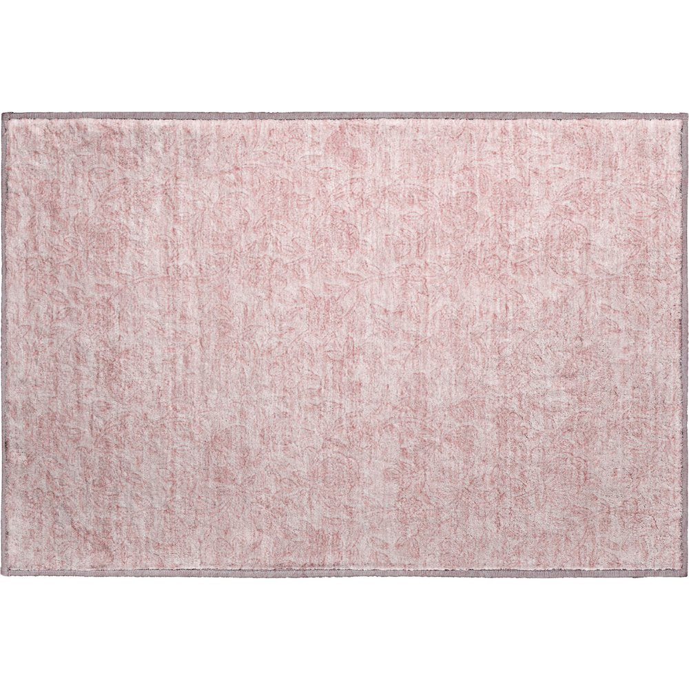 Premium Machine Washable Mayfield AMF782 Pink 1'8" x 2'6" Rug. Picture 1