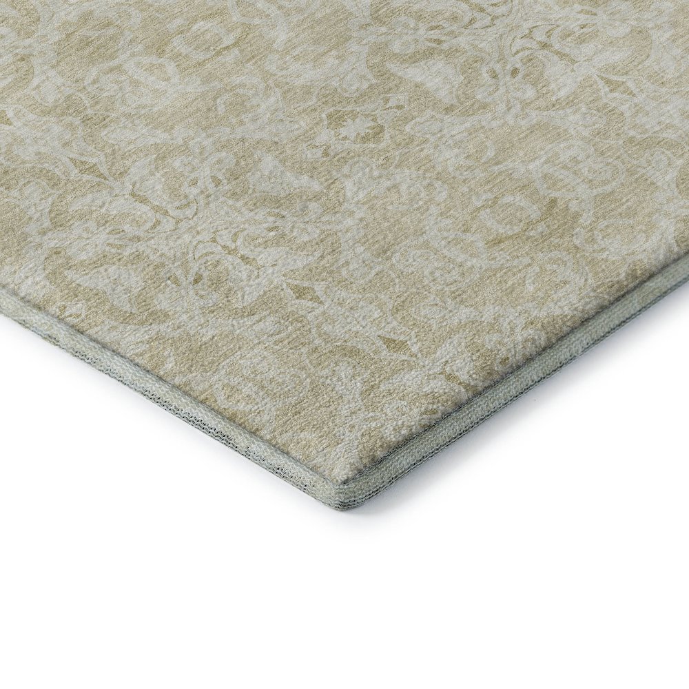 Premium Machine Washable Mayfield AMF784 Tan 1'8" x 2'6" Rug. Picture 3