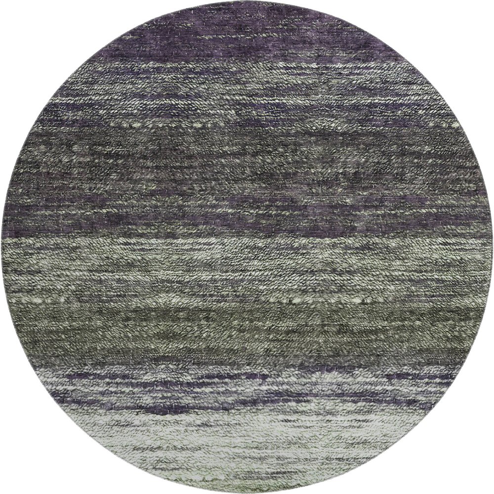 Premium Machine Washable Mayfield AMF786 Green 8' x 8' Round Rug. Picture 1