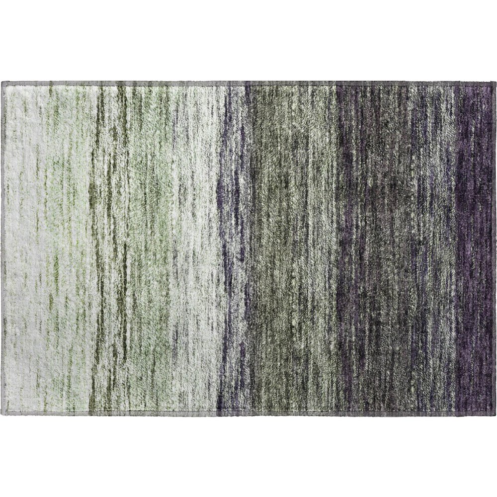Premium Machine Washable Mayfield AMF786 Green 1'8" x 2'6" Rug. Picture 1