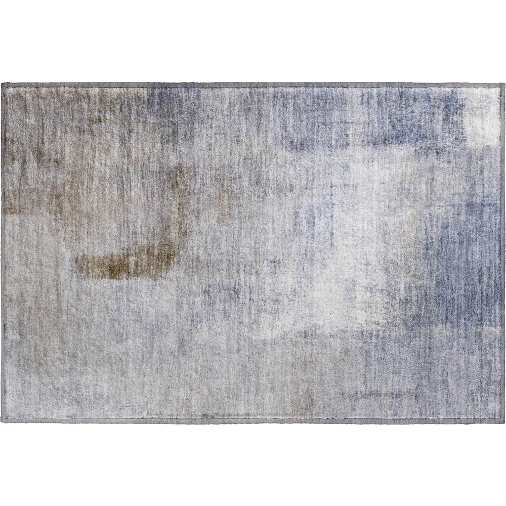 Premium Machine Washable Mayfield AMF787 Blue 1'8" x 2'6" Rug. Picture 1