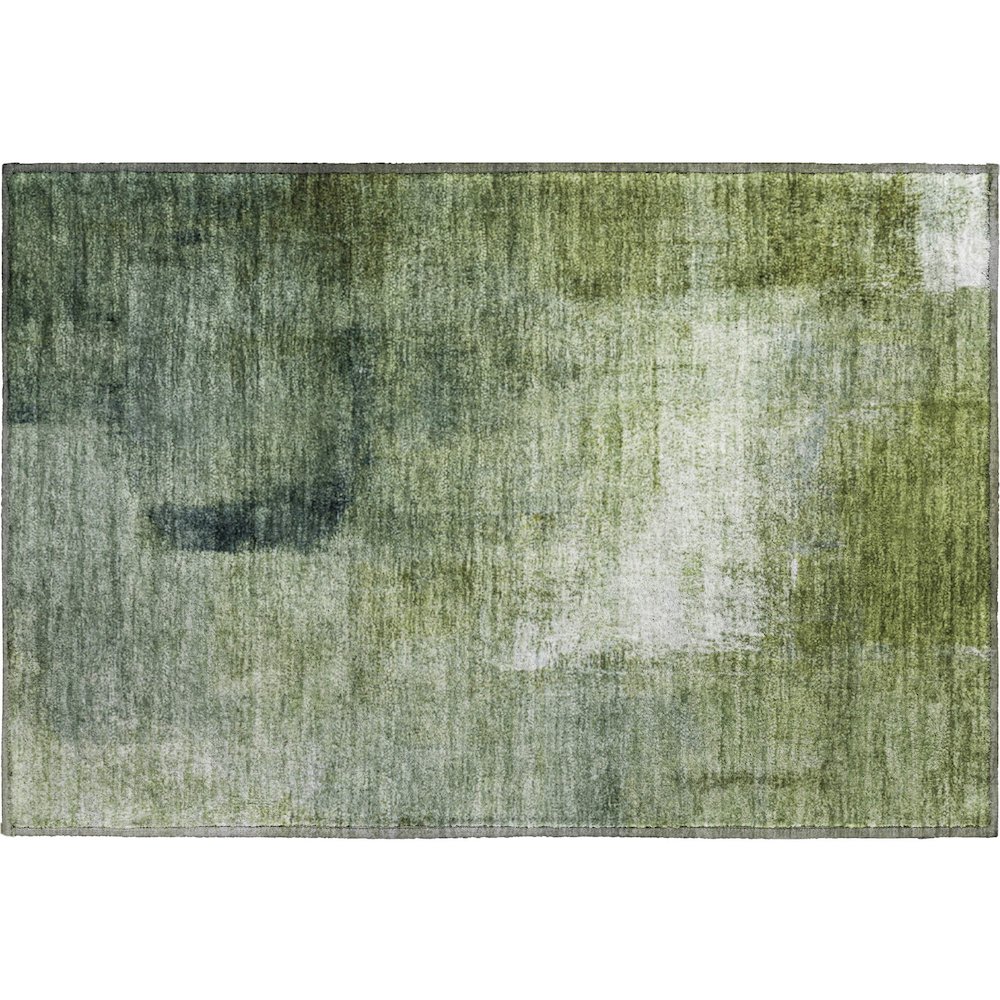 Premium Machine Washable Mayfield AMF787 Green 1'8" x 2'6" Rug. Picture 1