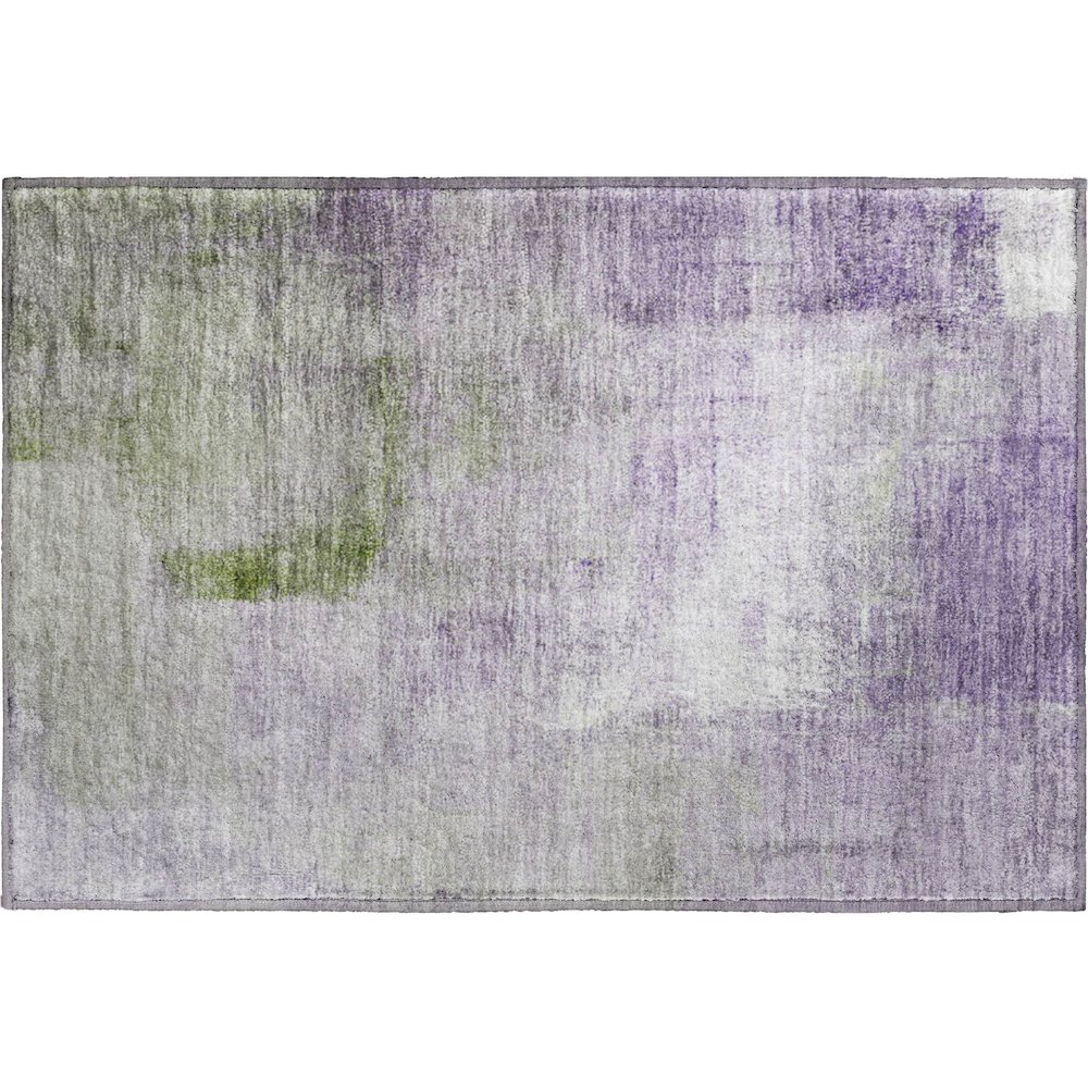 Premium Machine Washable Mayfield AMF787 Purple 1'8" x 2'6" Rug. Picture 1