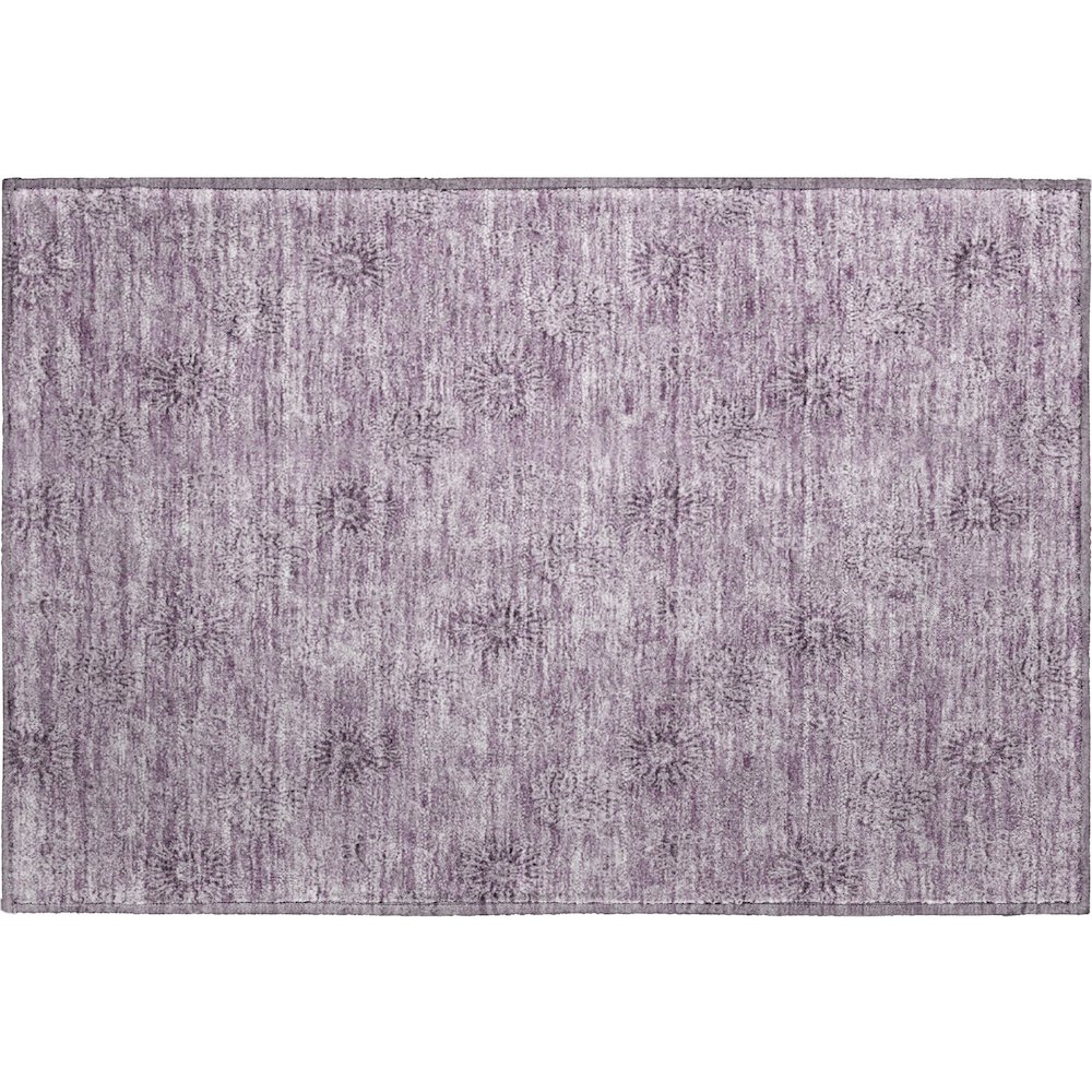 Premium Machine Washable Mayfield AMF789 Plum 1'8" x 2'6" Rug. Picture 1