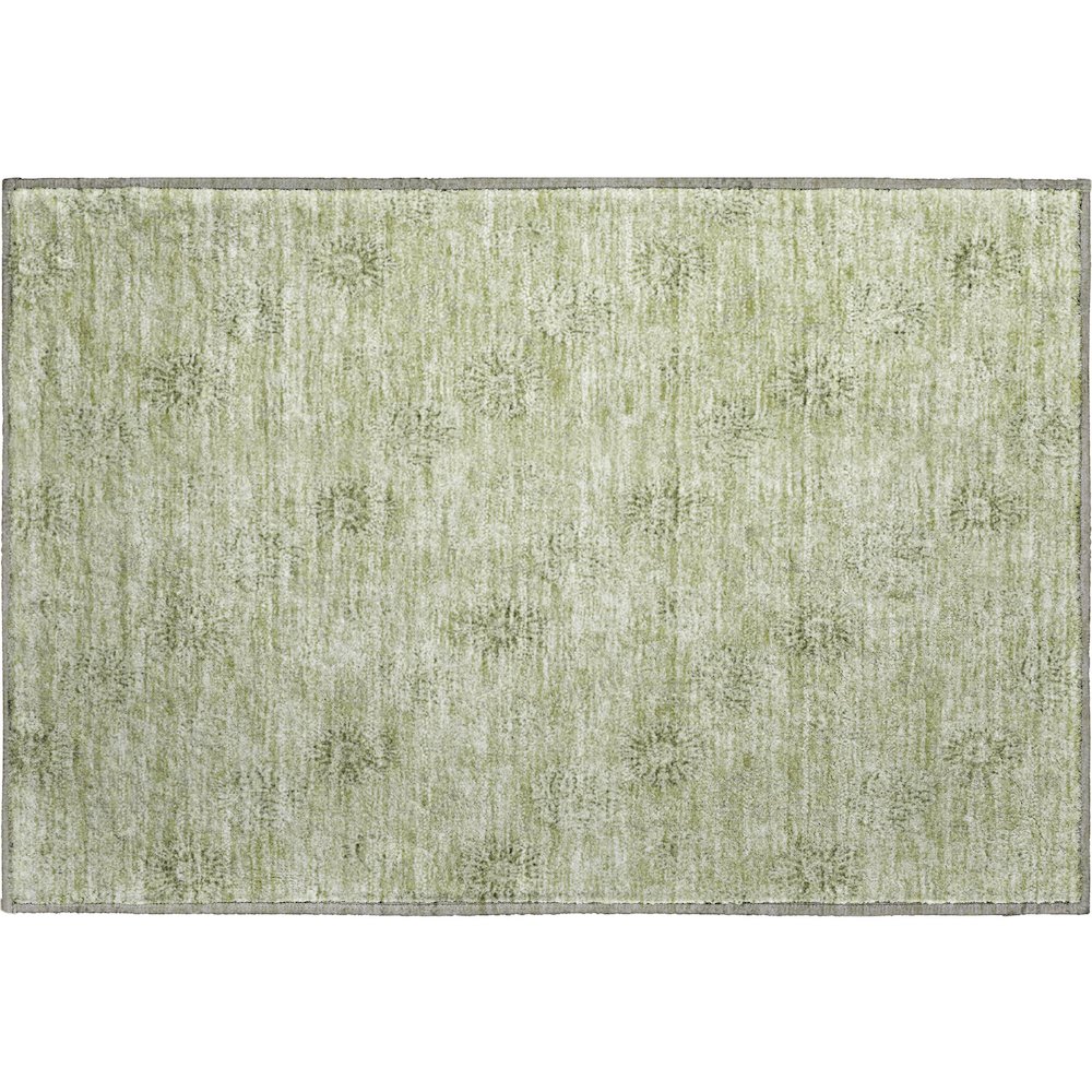 Premium Machine Washable Mayfield AMF789 Sage 1'8" x 2'6" Rug. Picture 1
