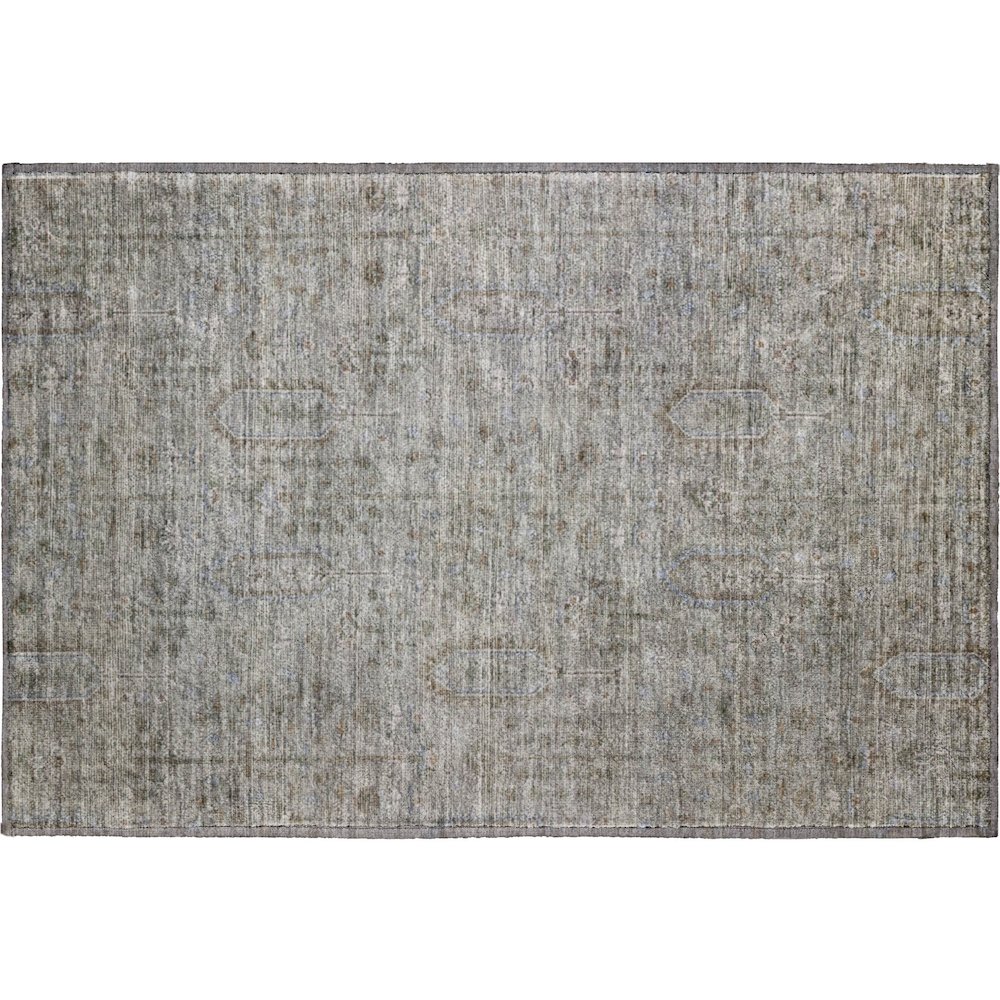 Premium Machine Washable Mayfield AMF790 Granite 1'8" x 2'6" Rug. Picture 1