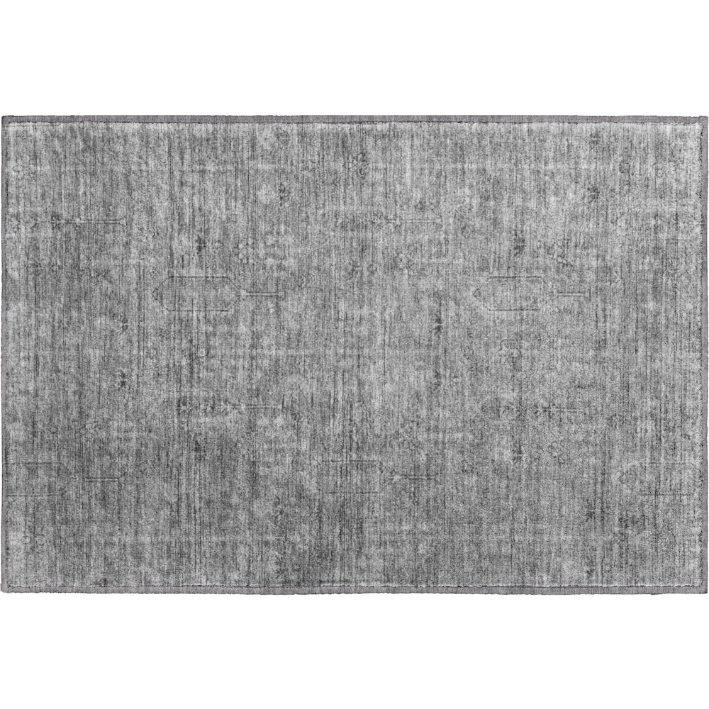 Premium Machine Washable Mayfield AMF790 Gray 1'8" x 2'6" Rug. Picture 1