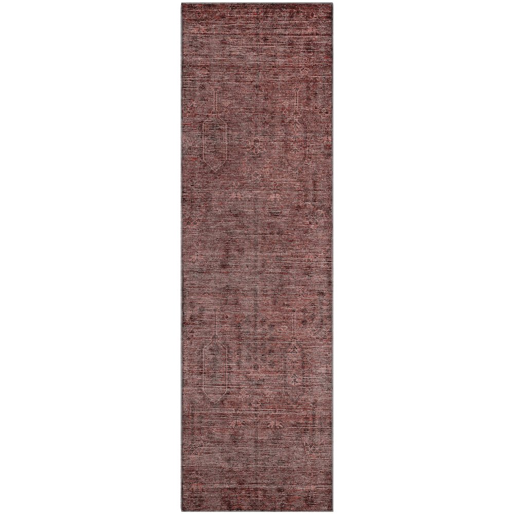 Premium Machine Washable Mayfield AMF790 Paprika 2'3" x 7'6" Runner Rug. Picture 1