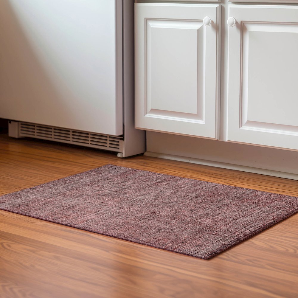 Premium Machine Washable Mayfield AMF790 Paprika 1'8" x 2'6" Rug. Picture 5