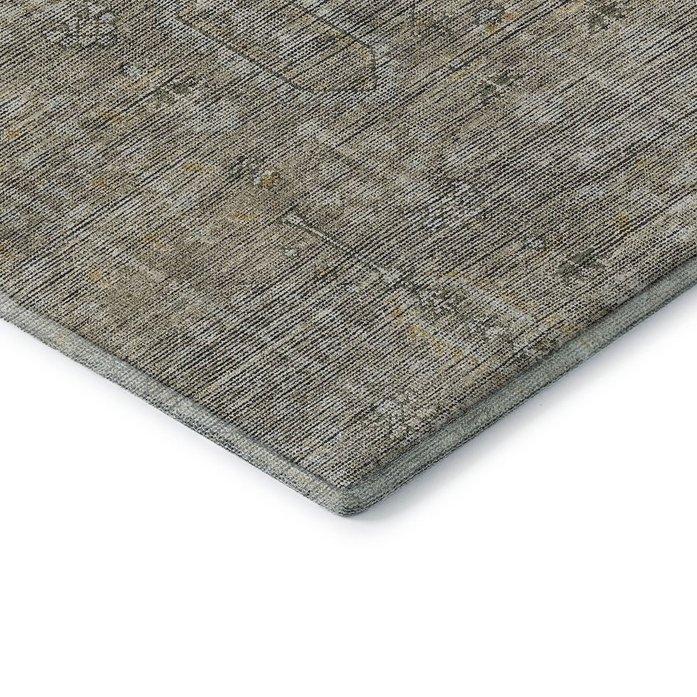 Premium Machine Washable Mayfield AMF790 Taupe 1'8" x 2'6" Rug. Picture 3