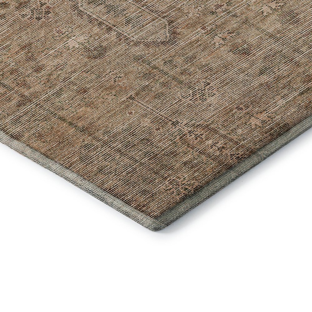 Premium Machine Washable Mayfield AMF790 Terracotta 1'8" x 2'6" Rug. Picture 3