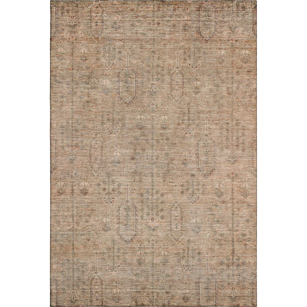 Premium Machine Washable Mayfield AMF790 Terracotta 2'6" x 3'10" Rug. Picture 1