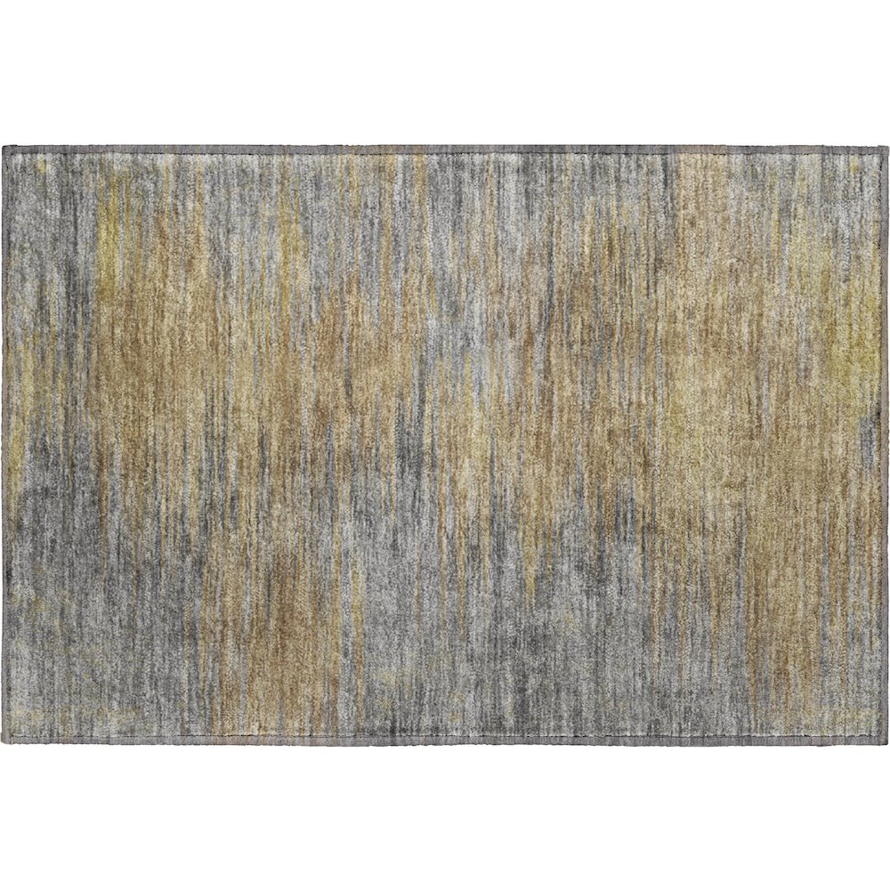 Premium Machine Washable Mayfield AMF794 Brown 1'8" x 2'6" Rug. Picture 1