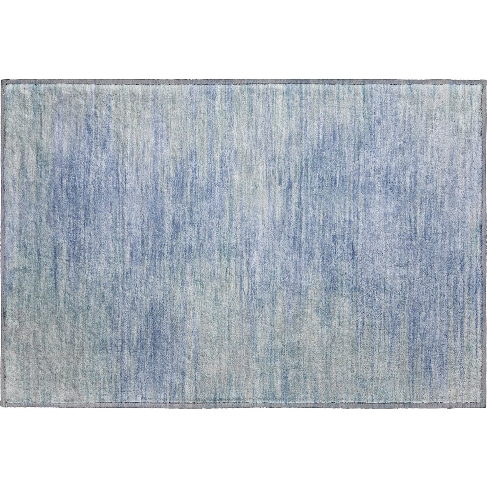 Premium Machine Washable Mayfield AMF794 Denim 1'8" x 2'6" Rug. Picture 1