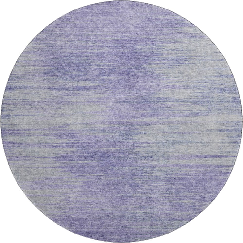 Premium Machine Washable Mayfield AMF794 Plum 8' x 8' Round Rug. Picture 1