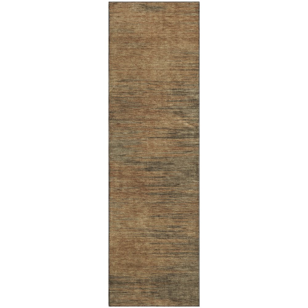 Premium Machine Washable Mayfield AMF794 Terracotta 2'3" x 7'6" Runner Rug. Picture 1