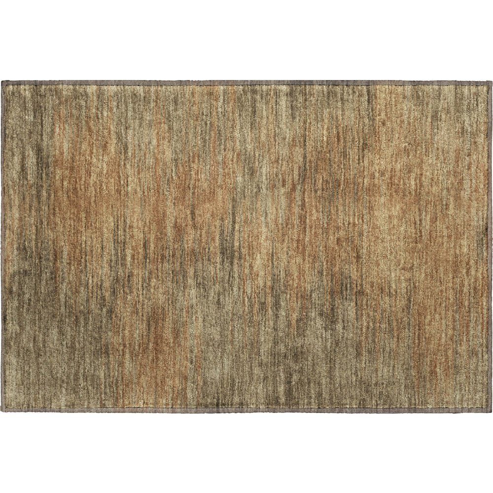 Premium Machine Washable Mayfield AMF794 Terracotta 1'8" x 2'6" Rug. Picture 1