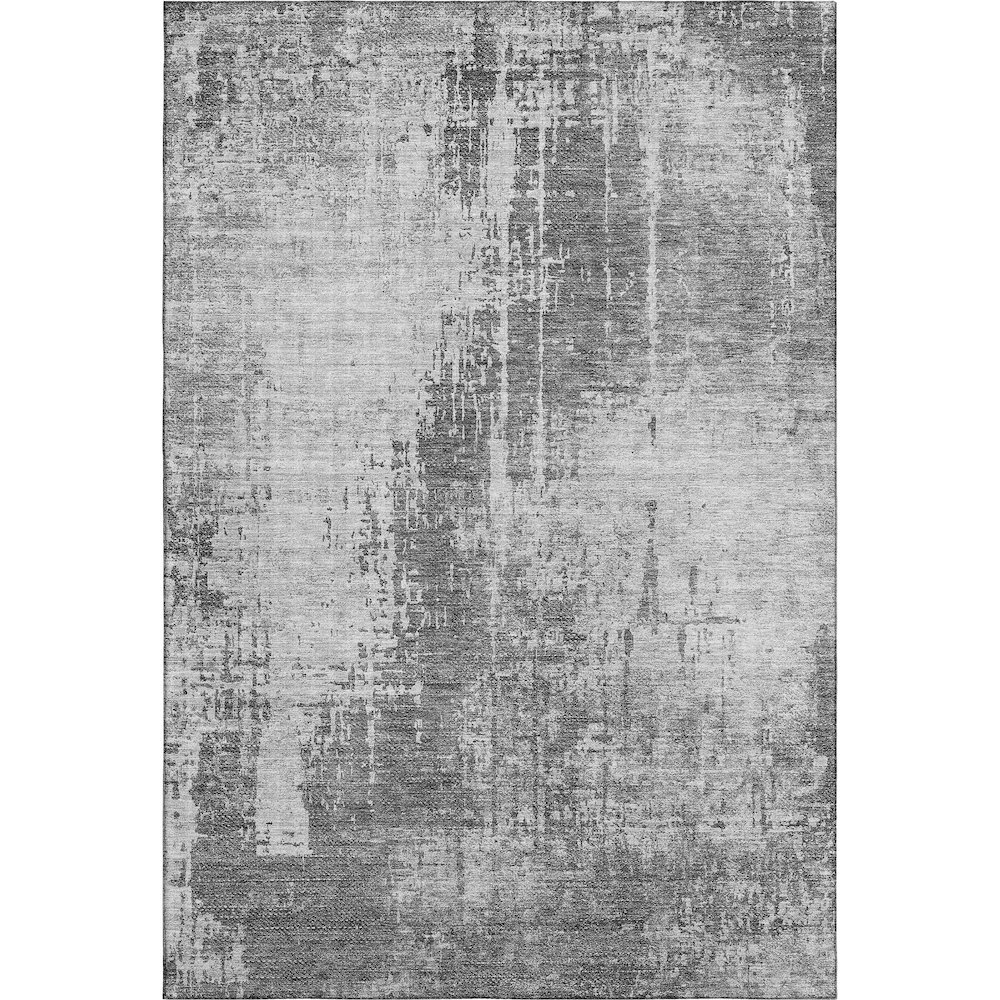 Premium Machine Washable Mayfield AMF796 Gray 2'6" x 3'10" Rug. Picture 1