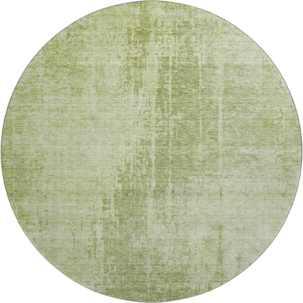 Premium Machine Washable Mayfield AMF796 Sage 8' x 8' Round Rug. Picture 1